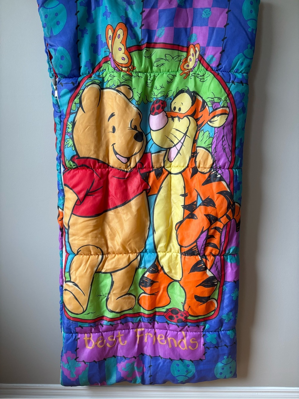 Vintage Disney Winnie the Pooh & Tigger 'Best Friends' Sleeping Bag